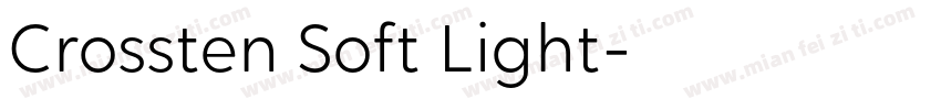 Crossten Soft Light字体转换